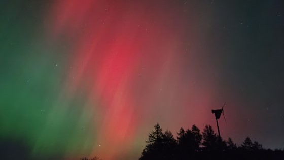 Aurora over Stonehaugh